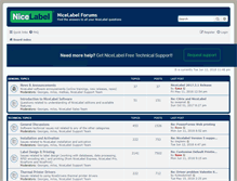 Tablet Screenshot of forums.nicelabel.com